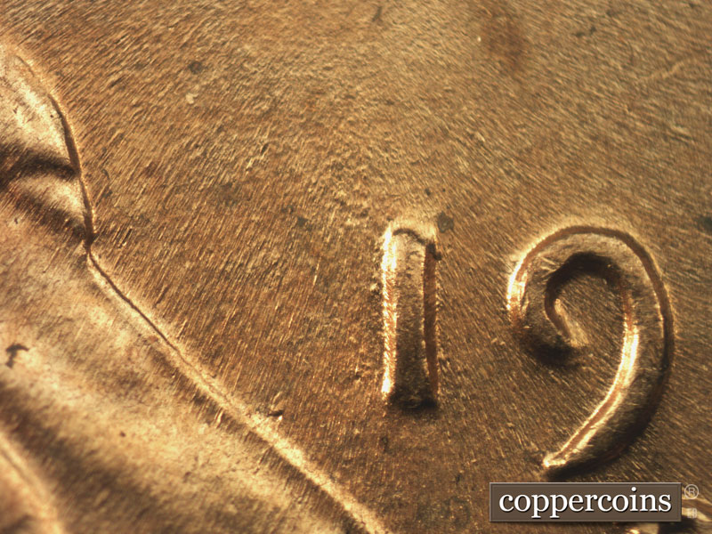 Die-stage B marker on 1953D•1MM•048 (1953 Repunched Mint Mark).