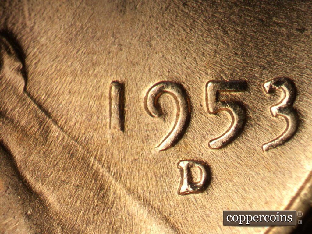 Die-stage B marker on 1953D•1MM•064 showing Date for reference.