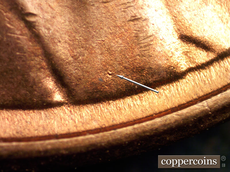 Die-stage C marker on 1953S•1MM•004 (1953 Repunched Mint Mark).