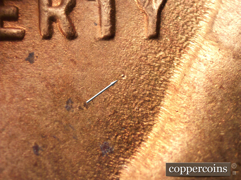 Die-stage C marker on 1953S•1MM•004 (1953 Repunched Mint Mark).