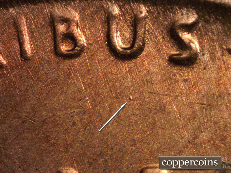 Die-stage C marker on 1953S•1MM•004 (1953 Repunched Mint Mark).