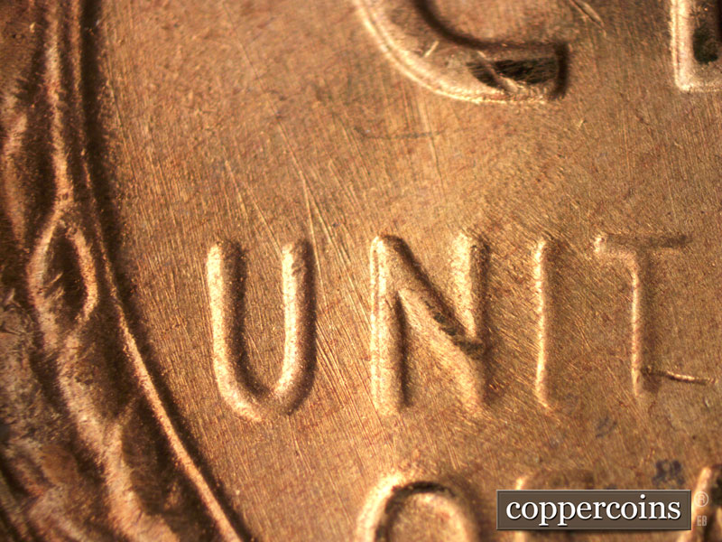 Die-stage C marker on 1953S•1MM•004 (1953 Repunched Mint Mark).