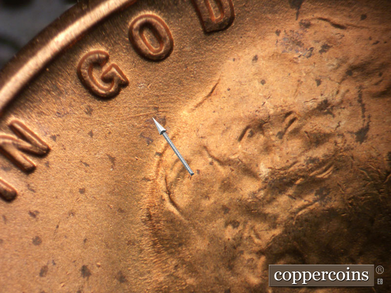 Die-stage B marker on 1953S•1MM•010 (1953 Repunched Mint Mark).