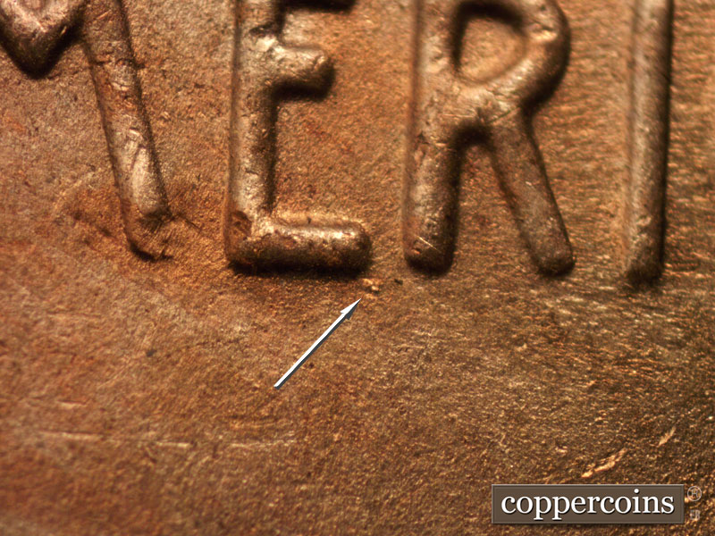 Die-stage C marker on 1953S•1MM•023 (1953 Repunched Mint Mark).