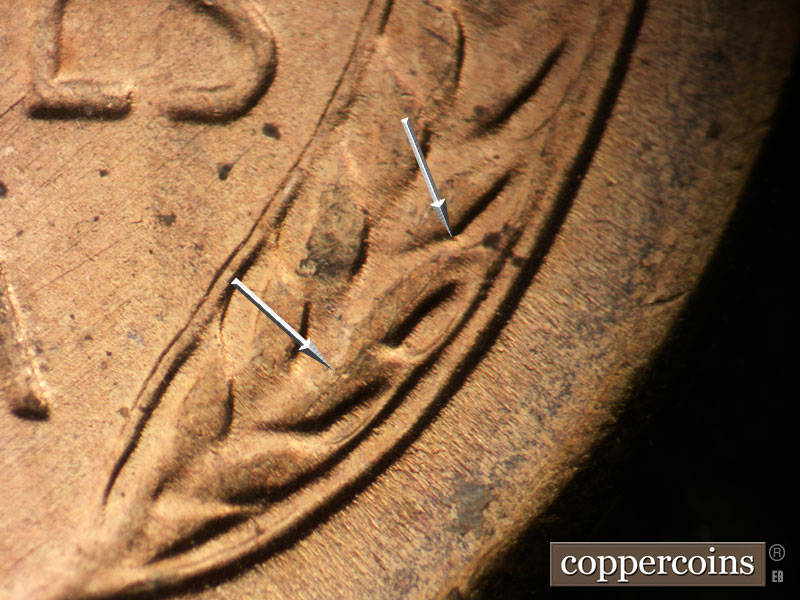 Die-stage C marker on 1953S•1MM•024 (1953 Repunched Mint Mark).