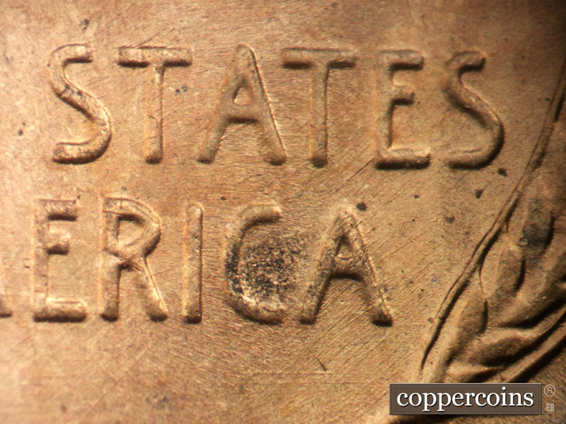 Die-stage C marker on 1953S•1MM•024 (1953 Repunched Mint Mark).