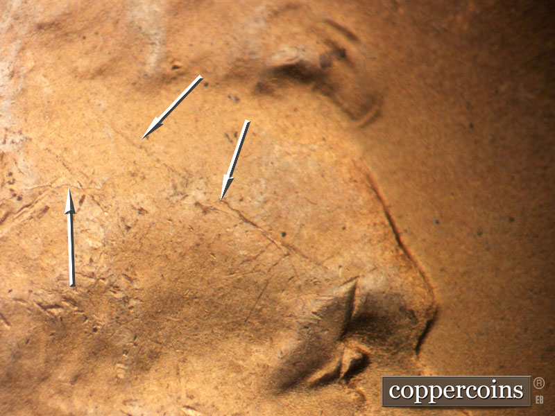Die-stage C marker on 1953S•1MM•045 (1953 Repunched Mint Mark).