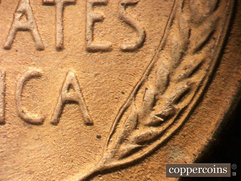Die-stage C marker on 1953S•1MM•045 (1953 Repunched Mint Mark).
