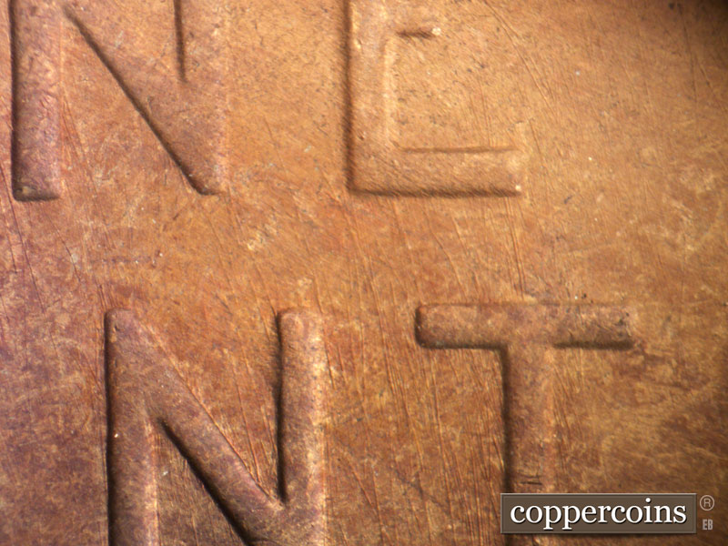 Die-stage B marker on 1953S•1MM•047 (1953 Repunched Mint Mark).