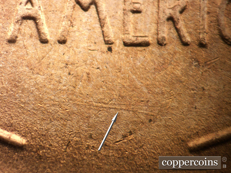 Die-stage C marker on 1954D•1MM•010 (1954 Repunched Mint Mark).
