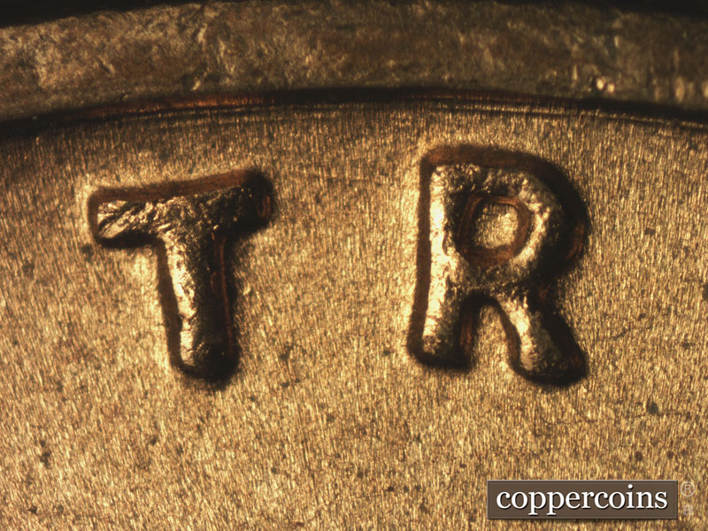 Die-stage B marker on 1954D•1MM•029 (1954 Repunched Mint Mark).