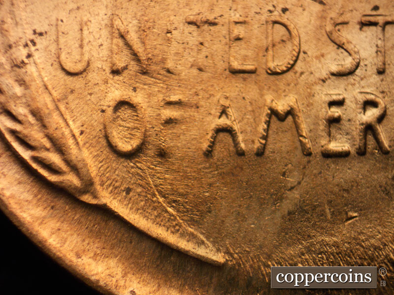 Die-stage C marker on 1954D•1MM•034 (1954 Repunched Mint Mark).
