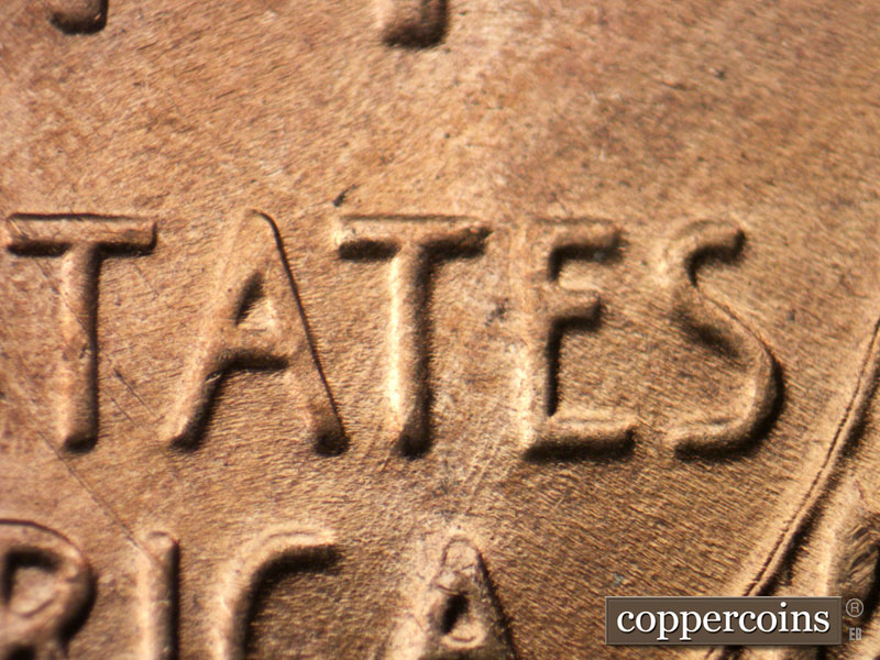 Die-stage B marker on 1954D•1MM•039 (1954 Repunched Mint Mark).