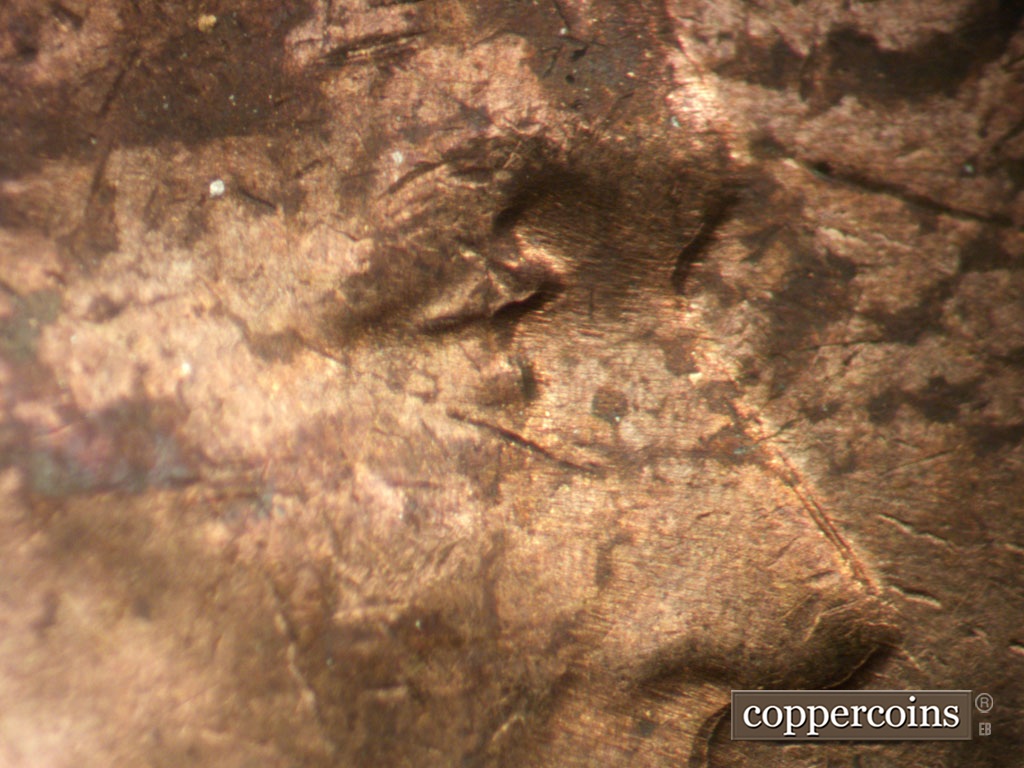 Die-stage C marker on 1954P•1DO•001 showing Extra eyelid south of primary.