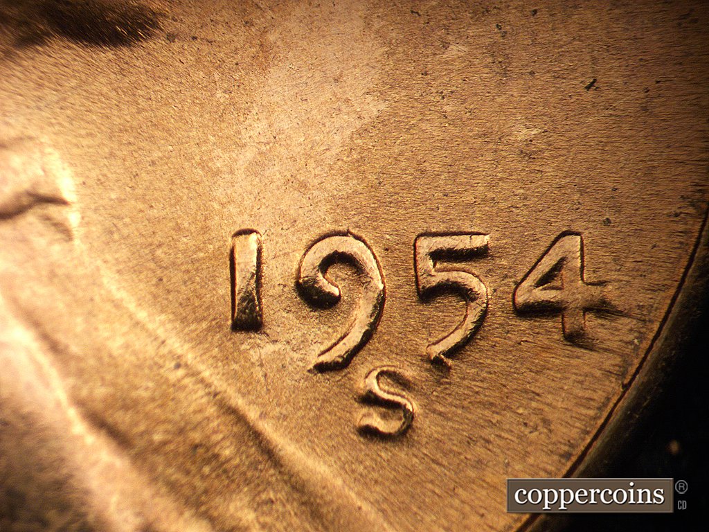 Die-stage D marker on 1954S•1MM•002 showing Date for reference.