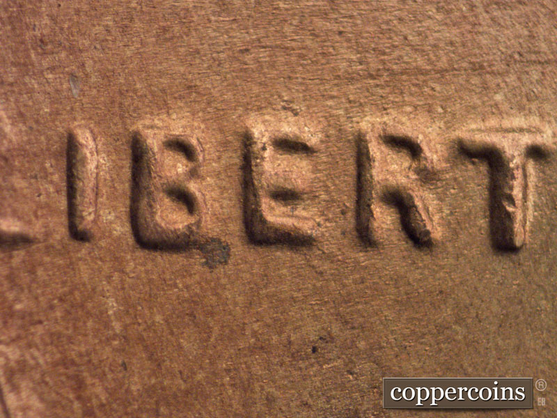 Die-stage B marker on 1954S•1MM•017 (1954 Repunched Mint Mark).