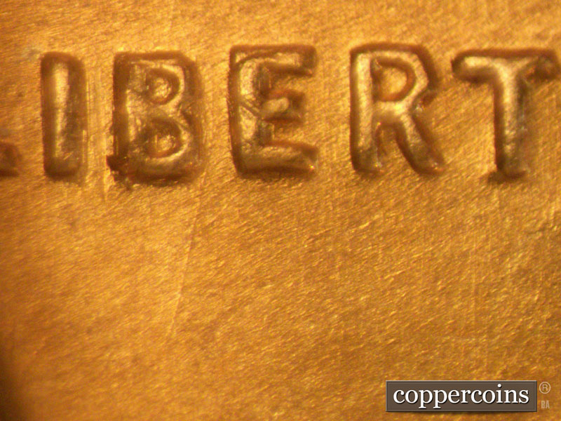 Die-stage A marker on 1955D•1MM•027 (1955 Repunched Mint Mark).