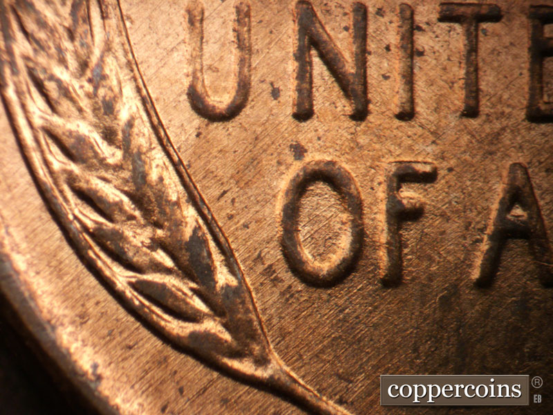 Die-stage A marker on 1955D•1MM•042 (1955 Repunched Mint Mark).