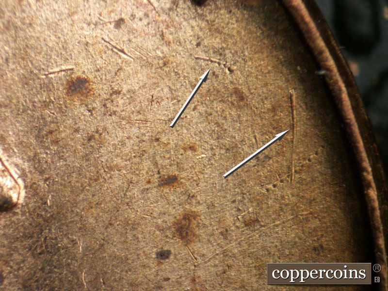 Die-stage C marker on 1955D•1MM•050 (1955 Repunched Mint Mark).