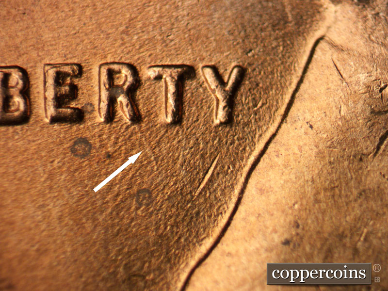 Die-stage C marker on 1955D•1MM•051 (1955 Repunched Mint Mark).