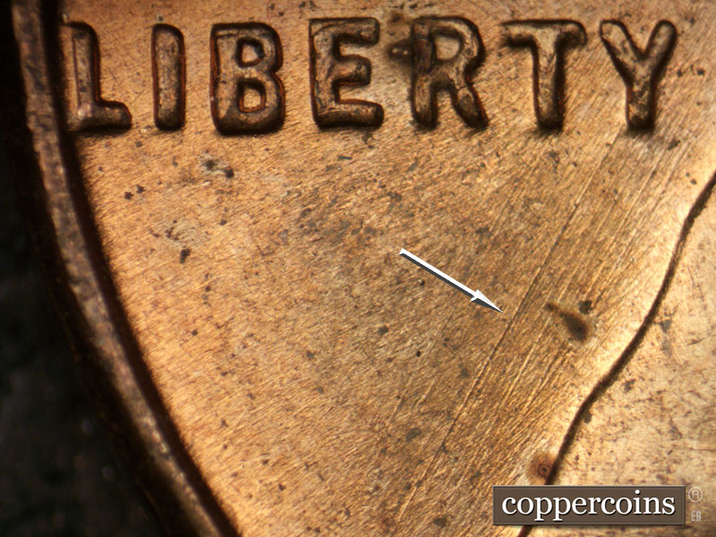 Die-stage C marker on 1955D•1MM•056 (1955 Repunched Mint Mark).