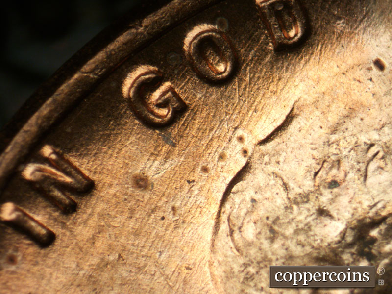 Die-stage C marker on 1955D•1MM•056 (1955 Repunched Mint Mark).