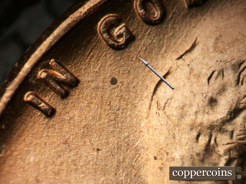 Die-stage B marker on 1955D•1MM•059 (1955 Repunched Mint Mark).