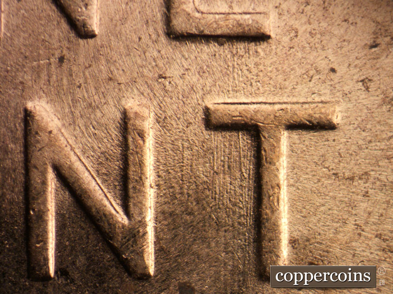 Die-stage C marker on 1955D•1MM•060 (1955 Repunched Mint Mark).