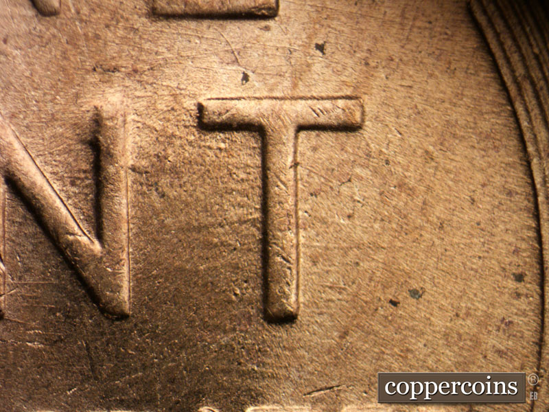 Die-stage C marker on 1955D•1MM•062 (1955 Repunched Mint Mark).
