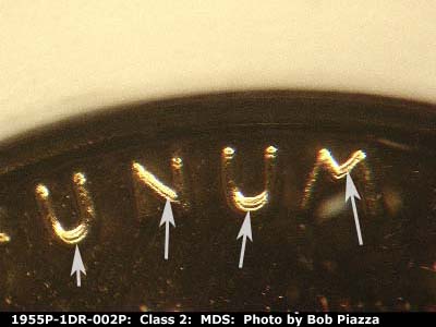 1955 Lincoln cent obverse proof, CopperCoins die 1955P•1DR•002P.