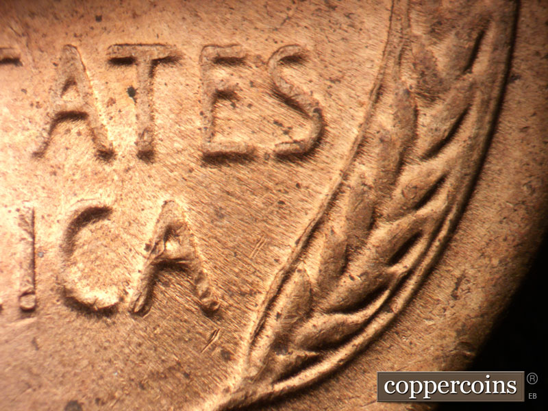 Die-stage C marker on 1956D•1DO•024 (1956 Doubled Die Obverse).