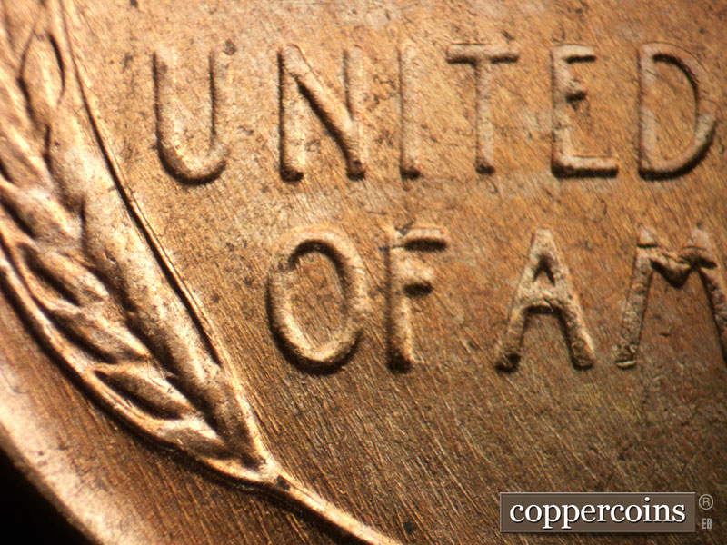 Die-stage B marker on 1956D•1DO•037 (1956 Doubled Die Obverse).
