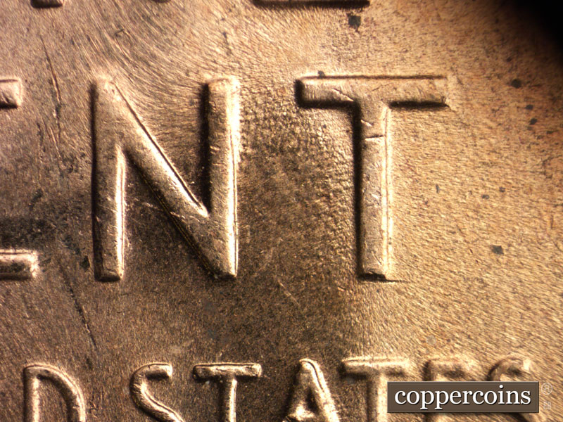 Die-stage C marker on 1956D•1MM•005 (1956 Repunched Mint Mark).