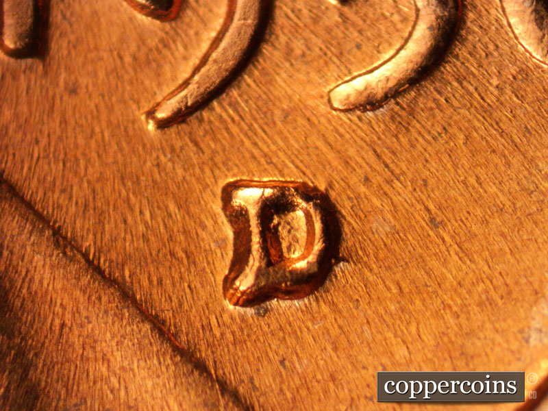 1956 Lincoln cent obverse, CopperCoins die 1956D•1MM•012.