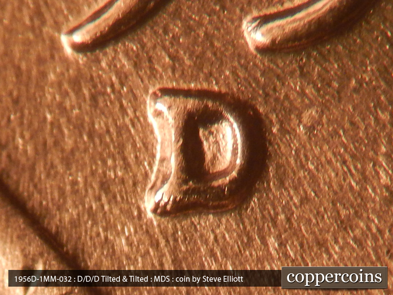 1956 Lincoln cent obverse, CopperCoins die 1956D•1MM•032.