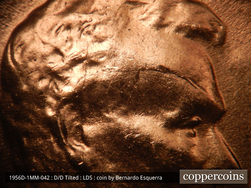 Die-stage C marker on 1956D•1MM•042 (1956 Repunched Mint Mark).