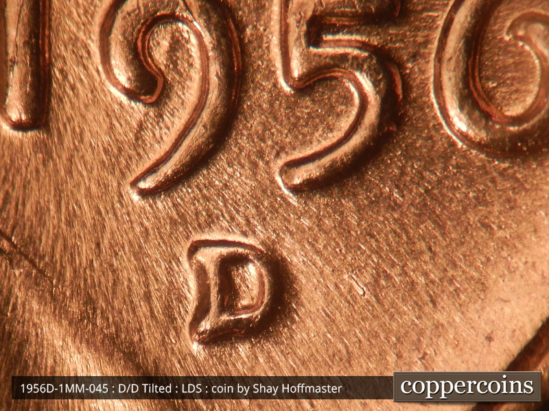 Die-stage C marker on 1956D•1MM•045 (1956 Repunched Mint Mark).