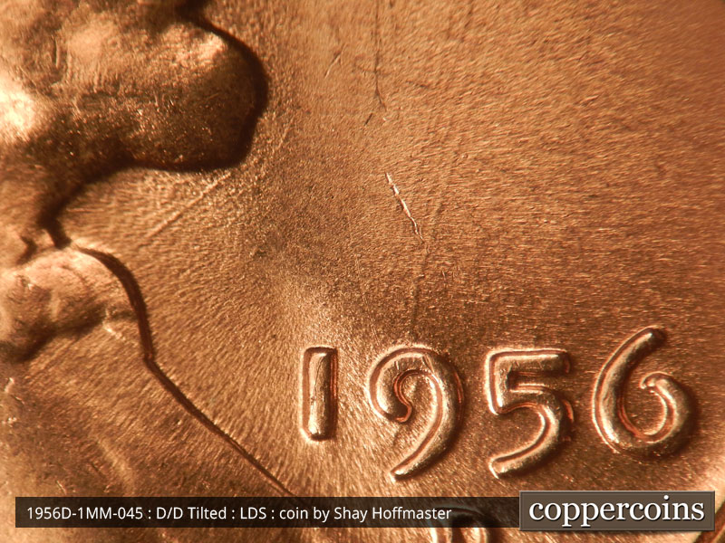 Die-stage C marker on 1956D•1MM•045 (1956 Repunched Mint Mark).