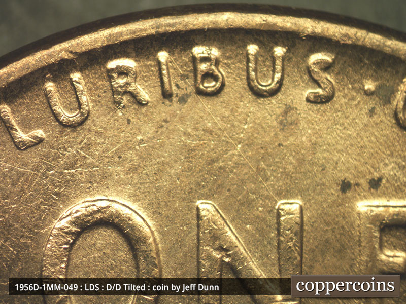 Die-stage C marker on 1956D•1MM•049 (1956 Repunched Mint Mark).