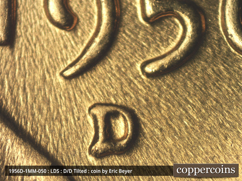 Die-stage C marker on 1956D•1MM•050 (1956 Repunched Mint Mark).