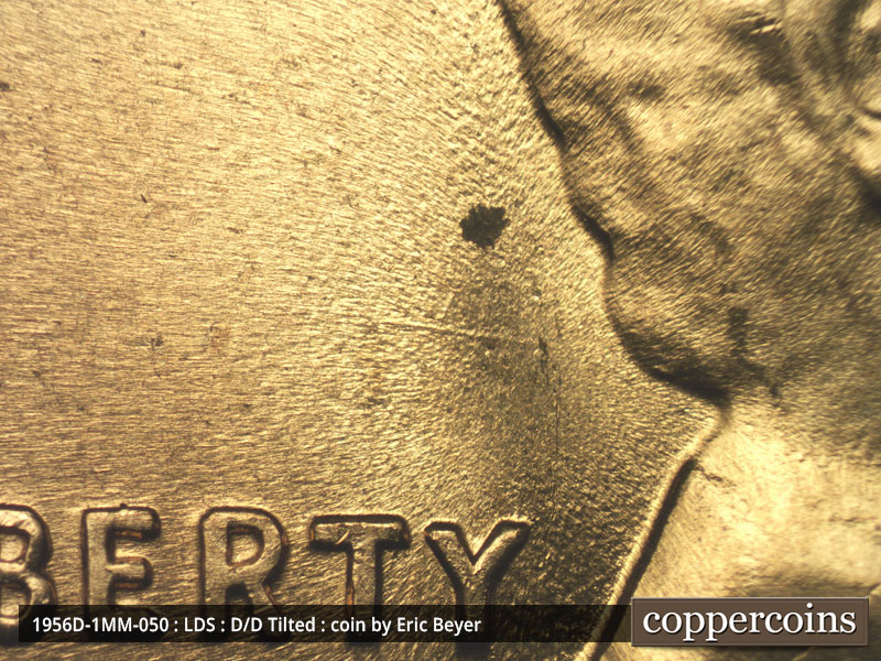 Die-stage C marker on 1956D•1MM•050 (1956 Repunched Mint Mark).
