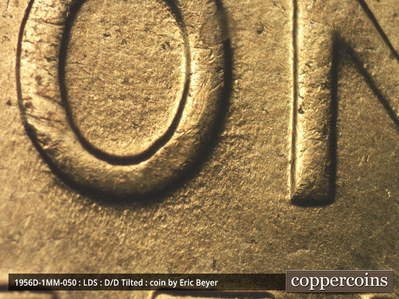 Die-stage C marker on 1956D•1MM•050 (1956 Repunched Mint Mark).