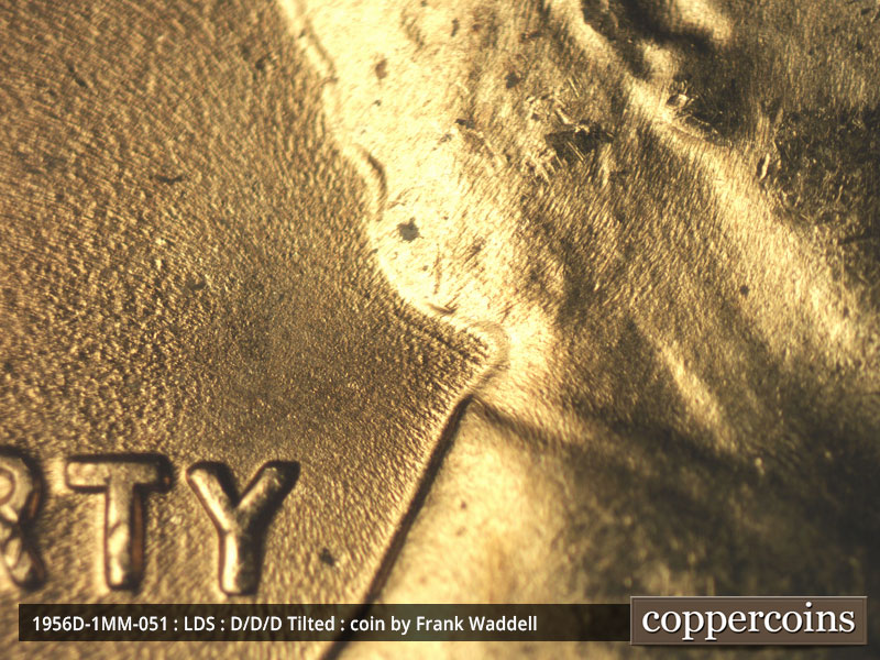 Die-stage C marker on 1956D•1MM•051 (1956 Repunched Mint Mark).
