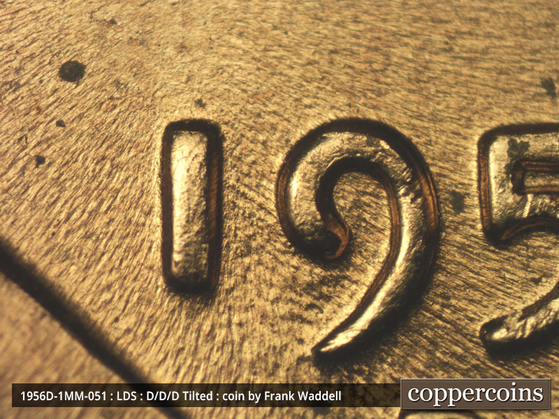 Die-stage C marker on 1956D•1MM•051 (1956 Repunched Mint Mark).