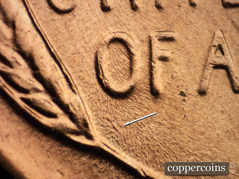 Die-stage C marker on 1956D•1MM•056 (1956 Repunched Mint Mark).