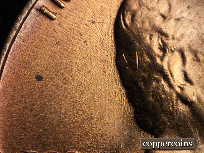 Die-stage C marker on 1956D•1MM•057 (1956 Repunched Mint Mark).