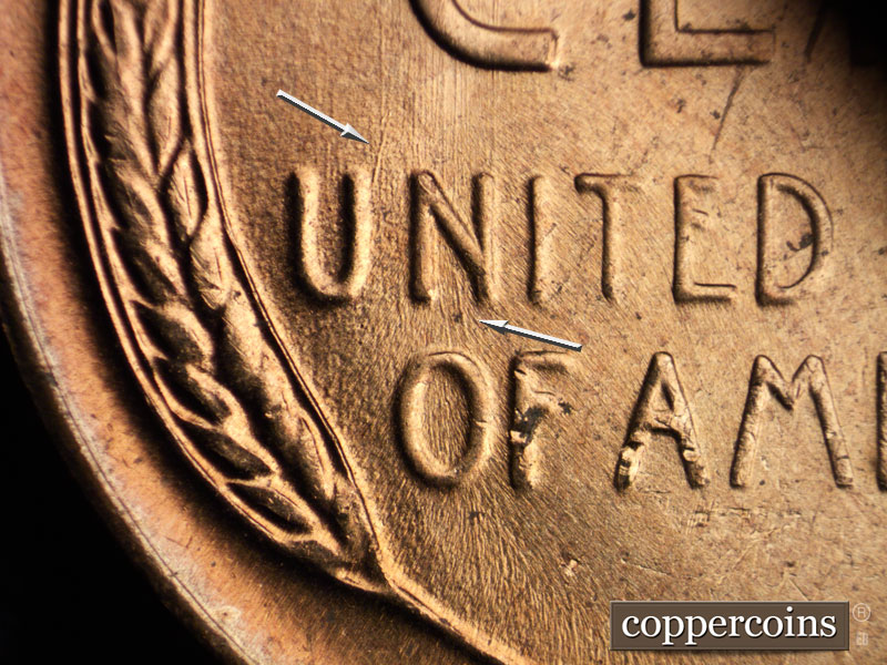 Die-stage C marker on 1956D•1MM•057 (1956 Repunched Mint Mark).