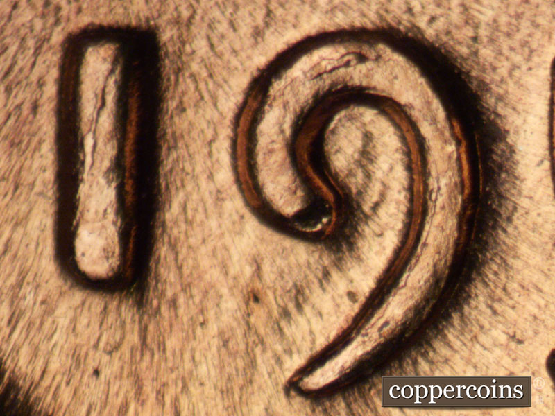 Die-stage C marker on 1956D•1MM•058 (1956 Repunched Mint Mark).