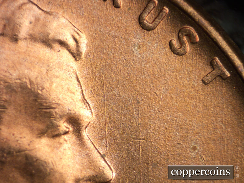 Die-stage B marker on 1956D•1MM•064 (1956 Repunched Mint Mark).