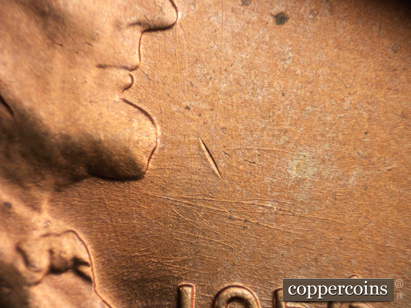Die-stage B marker on 1956D•1MM•064 (1956 Repunched Mint Mark).